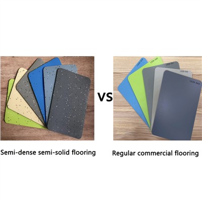 Lloriau lled-drwchus yn erbyn Lloriau Masnachol Rheolaidd